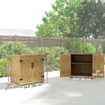 thumbnail image 3 of Outsunny Armoire de Rangement Extérieure en Bois Remise de Rempotage avec Tablette Ajustable, 3 of 10