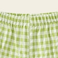 thumbnail image 4 of Zanarzt Toddler Summer Shorts Girls Toddler Baby Boy Girl Shorts Gingham Plaid Shorts Summer Casual Shorts Pants Bottoms Green,7-8 Years, 4 of 6