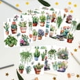 thumbnail image 3 of 12 Sheets 12 Style PVC Stickers Heat Transfer Film for Window Decoration Cactus 140x140mm 1 sheet/style, 3 of 7