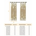 thumbnail image 6 of Fsddascl Beige Snowflake Christmas Blackout Curtains for Bedroom/Living Room, Thermal Insulated Kitchen Curtains, Winter Xmas Snowflake Farmhouse Grommet Darkening Window Treatment Drapes 52"x63"x2, 6 of 6