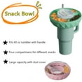 thumbnail image 5 of WOVTE Snack Bowl for 40 oz Tumbler with Handle Tumbler Snack Tray Compatible with Stanley Cup 40 oz with Handle Reusable Snack Ring for Stanley Cup Accessories and Car Cup Holder, Blue (1PC), 5 of 5