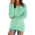 thumbnail image 3 of Women's Fashionable Long Sleeve Pullovers Loose Fluffy Fuzzy Jumper Sweater, 3 of 5