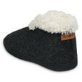 thumbnail image 2 of Gaahuu womens faux wool elastic front memory foam slipper boot, 2 of 5