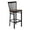 Cherry Wood Seat/Black Metal Frame, variant on Flash Furniture HERCULES Series Black School House Back Metal Restaurant Barstool - Walnut Wood Seat