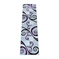 thumbnail image 2 of BizChair Area Rug Modern Contemporary Design 1100 Purple Grey White Black (2 Feet X 7 Feet 3 Inch) Runner, 2 of 6
