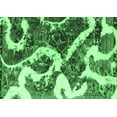 thumbnail image 1 of Ahgly Company Indoor Rectangle Oriental Emerald Green Modern Area Rugs, 6' x 9', 1 of 4