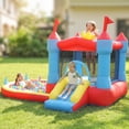 thumbnail image 2 of Qaba Bouncy Castle for Kids with Slide, Pool/Ball Pit, Basketball Hoop, 2 of 10