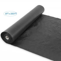 6FT x 200FT Garden Weed Barrier, Heavy-duty Landscape Fabric Ground Cover Durable Polyethylene Cloth Premium Weeds Control Mat for Gardening, Soil Erosion Control, and Other Outdoor Projects