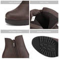 thumbnail image 3 of Bota DREAM PAIRS Z0EY-2 Mujer Marrón Tacón Grueso 7.5 cm, 3 of 6
