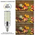 thumbnail image 4 of LNKOO 3x E12 LED Corn Bulbs 12W LED 1500LM Candelabra Light Bulbs Daylight White 6000K(Equivalent to 100W Halogen Lamp Replacement), 4 of 8