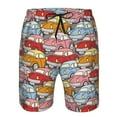 thumbnail image 3 of Logiee Cute Cars Print Mens Swim Trunks Quick Dry Board Shorts,Breathable Hawaii Beach Shorts Swimwear Bathing Suits-Small, 3 of 6