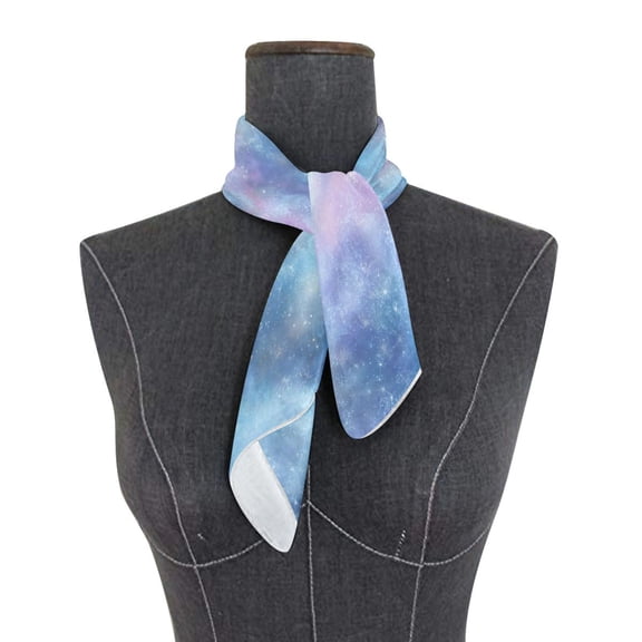 Square Scarf 24x24 Inch Seamless Cosmic Texture Design Silky Satin Sun Protection Neck Scarf for Women Multi-Purpose Head Wrap Bandana for Hair Bag Decoration