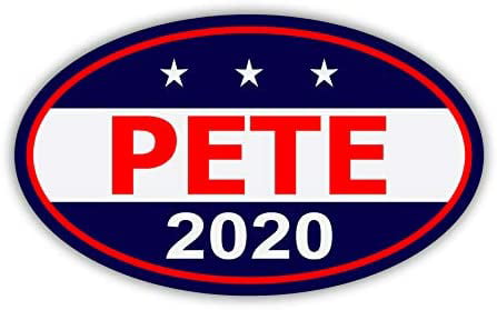 PETE BUTTIGIEG for President 2020 Oval Bumper Sticker 