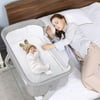 HEMBOR Unisex Baby Bassinet Adjustable Height Portable Baby Crib