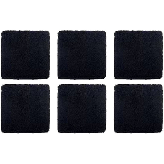 BESTSKY 6Pcs Wristbands,Polyester Cotton Sweat Band,Breathable Sweat Absorbent Wrist Bands for Washing Face
