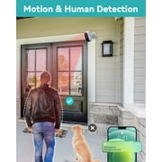 WUUK Add-on Outdoor Wireless Security Camera, WUUK Base Station Required, 2K WiFi Outdoor Camera for Home Security, Battery Powered Wireless Camera, Compatible with Google & Alexa