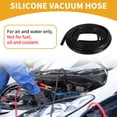 thumbnail image 2 of 1pc 130PSI Max Pressure Silicone Vacuum Tubing Hose for Chevrolet for Buick for Lincoln Engine Automotive Vacuum Line Silicone Black 16.4FT 5/8" 16mm ID 2mm ID 2mm Thickness, 2 of 7