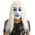 thumbnail image 1 of Máscara Ghost Face Scary Latex con pelo blanco para fiesta de Halloween, 1 of 1