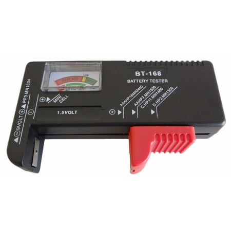 CableVantage AA/AAA/C/D/9V/1.5V Universal Button Cell Battery Volt Tester Checker BT-168 DP