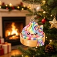 thumbnail image 6 of Glitter Acrylic Dumpling Squishies Ornament 2026 for Christmas Tree Decor, Cute Dumpling Christmas Hanging Xmas Tree Decor Gift for Family, 6 of 7