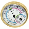 thumbnail image 4 of CIMAXIC Weather Thermometer and Humidity Monitor in Golden Color for Wall Mount, 4 of 10