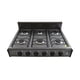 thumbnail image 1 of Estufa de mesa para gas con 6 quemadores de aluminio y lámina acero negro SUPRA Parrilla 6Q-POP, 1 of 7