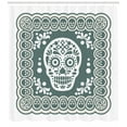 thumbnail image 3 of Ambesonne Sugar Skull Shower Curtain, Mexicans, 69"Wx84"L, Grey Teal and Coconut, 3 of 3