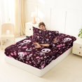 thumbnail image 4 of Manfei Cartoon Halloween Twin Fitted Sheet,Bat Silhouette Bedding,2 Pieces,1 Fitted Sheet and 1 Pillowcase, 4 of 6