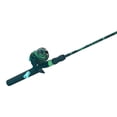 thumbnail image 3 of Zebco Splash Spincast Reel and Fishing Rod Combo, 6-Foot 2-Piece Fiberglass Rod, Medium Power, Moderate Action, Size 20 Reel, Ball Bearing System, All Metal Gears, Grunge Green, 3 of 10