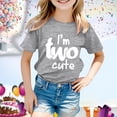 thumbnail image 2 of MEZZALL T-Shirt à Manches Courtes pour Fille, Col Rond, Été, Coupe Décontractée, Basique, Gris, 8-9 Ans, 2 of 4