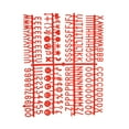 thumbnail image 3 of Uxcell Felt Letter Board Letters Numbers Symbols 3/4 inch Red Alphabet Message Board Changeable, 3 of 6