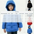thumbnail image 3 of SuTry Boys Solid Color Thickened Hooded Windproof Down Cotton Jacket Warm Fall Winter Coat Outerwear for Kids 3-110 Years(Red,3-4 Years), 3 of 9
