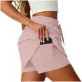 thumbnail image 4 of Lightweight Skirts for Women Summer Breathable Soft Mini Skirt Pink,2XL, 4 of 8