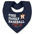 thumbnail image 3 of Newborn & Infant WEAR by Erin Andrews  Heather Gray Houston Astros Sleep and Play Full-Zip Sleeper & Bib Set, 3 of 3