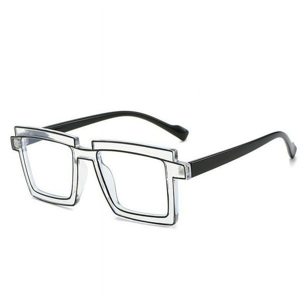 Xihbxyly Gafas con Filtro de Luz Azul, Monturas Coloridas, Antifatiga para Computadora, Unisex, para Fiestas, con Contraste Fluorescente y Monturas de Plástico Ligeras.