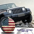 thumbnail image 5 of Retro American Flag Spare Tire Cover Fit for Jeep RV Truck SUV Travel Camper Trailer 14",15",16",17",Waterproof and Dustproof Protection Tires, 5 of 10