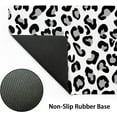 thumbnail image 3 of White Leopard Print Gaming Mouse Pad XL Cute Grey Cheetah Texture Extended Large Desk Cover Big Table Mat Non-Slip Rubber Base Stitched Edge Long Keyboard Playmat for Gamer,31.5×11.8 Inches, 3 of 6