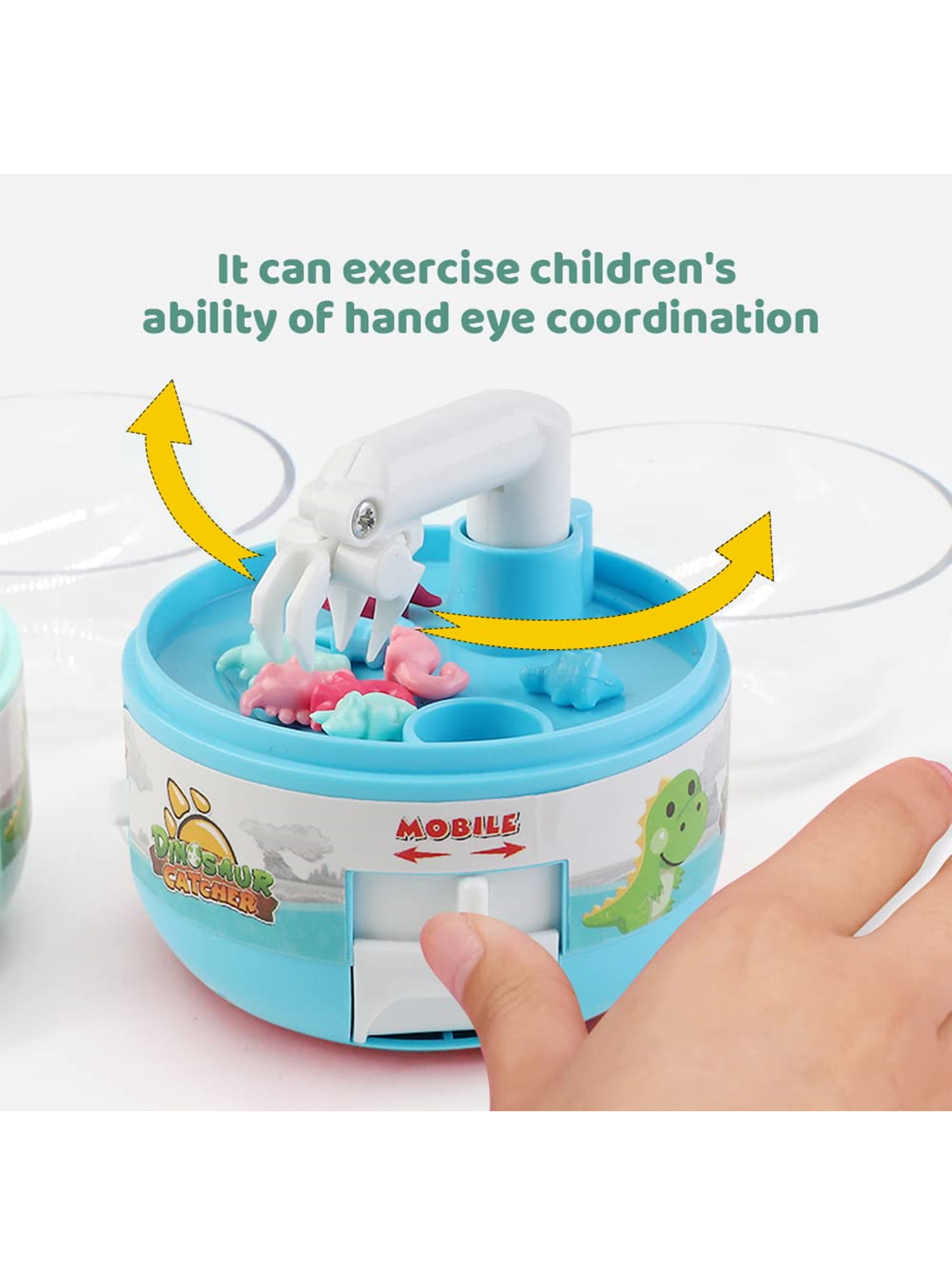 HASTHIP Mini Claw Machine for Kids, Dinosaur Toys Claw Machine