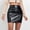Black, variant on Faux Leather Skirt For Women High Waist Asymmetrical PU Leather Skirt Club Y2K Bodycon Ruched Skirt Women's Skirts Black