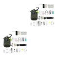 thumbnail image 4 of Greeniant Kit de caja de emergencia para supervivencia al aire libre 29 en 1, bolsa de emergencia SOS, conjunto de equipo de de ejercito verde 2piezas, 4 of 6