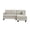 Beige, variant on 78" Sectional Sofa, Upholstered Sofa, Chaise Lounge With Polyester Fabric Geometric Tufted Foam Cushions For Living Room Indoor Space, Gray