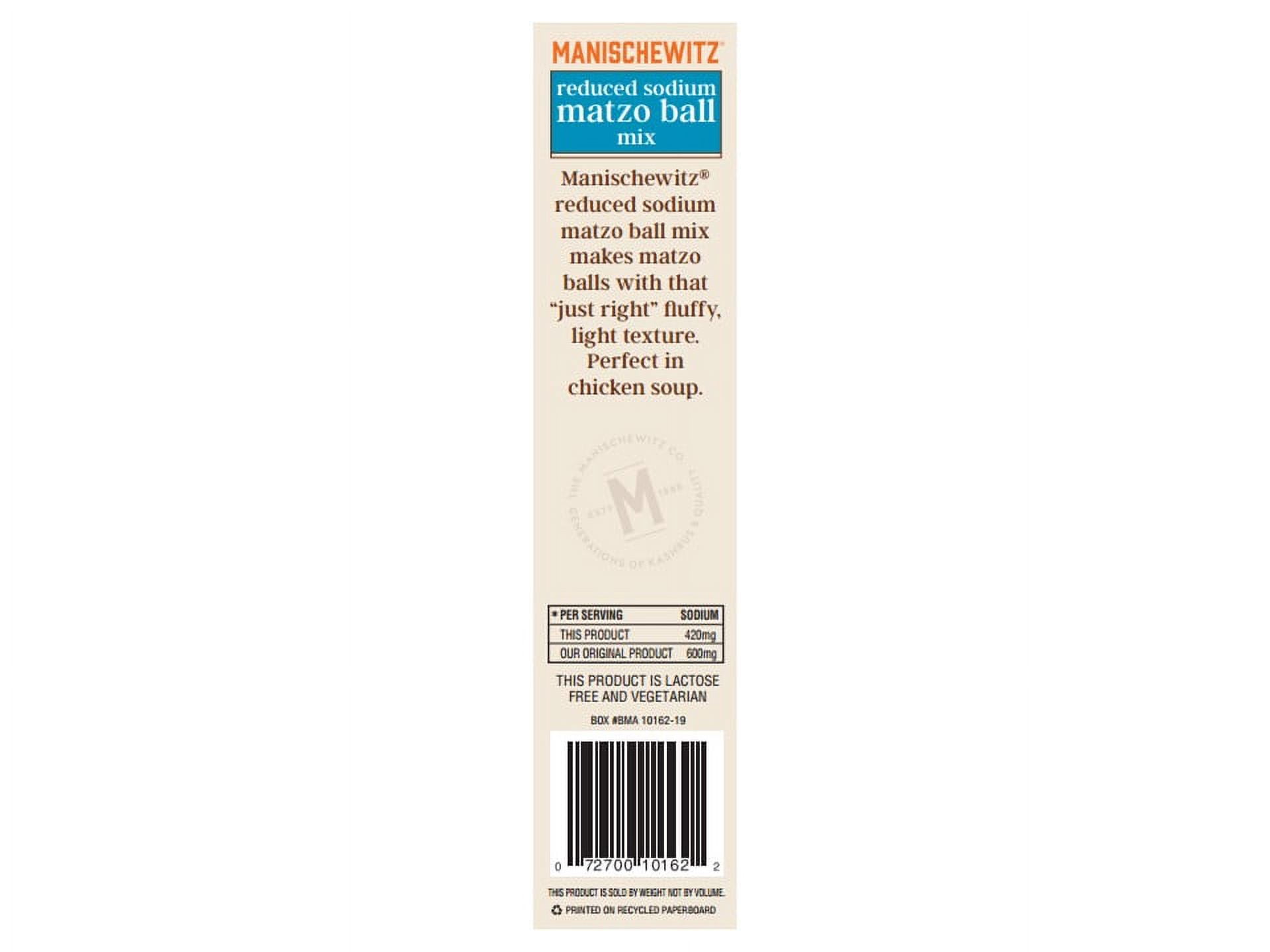 (3 pack) Manischewitz Reduced Sodium Matzo Ball Mix, 5 oz