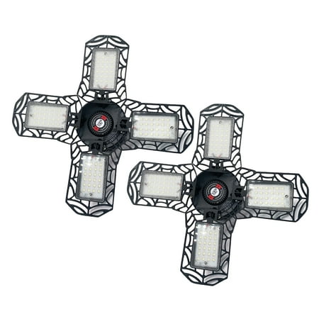 

120W Ultra-Thin E26 Four Leaf Light Garage Light Folding Deformed Led Ceiling Light Suitable For Shop Cellar Pub Kitchen