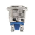 thumbnail image 2 of LOVIVER Waterproof Metal 19mm 250V 2A Push Button Momentary Switch OFF-ON, 2 of 7
