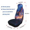 thumbnail image 4 of Pofeuu Starry Sky Flying Tiger Print Automotive Car Seat Covers Flat Cloth Full Set Seat Covers,Car Seat Covers front seats for Cars Trucks and SUVs(Two packs), 4 of 7