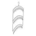 thumbnail image 3 of Percha para calcetines, secadora de ropa interior, perchas para lavandería, acero inoxidable con Clips, rejilla de secado de calcetines portátil para 3 capas BLESIY Rejilla para secar calcetines, 3 of 8