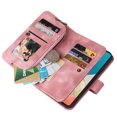 thumbnail image 7 of ELEHOLD for Samsung Galaxy A53 5G Flip Leather Wallet Case with Card Holders Kickstand Magnetic Clasp Lanyard Shoulder Strap Shockproof Protective Case,Rosegold, 7 of 7