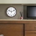 thumbnail image 2 of Infinity Instruments Classic Round Brown Traditional Wall Clock 9.625 Inch, 2 of 7