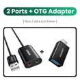 thumbnail image 1 of Tarjeta de sonido UGREEN, interfaz de Audio USB, micrófono externo de 3,5mm, adaptador de Audio, tarjeta de sonido para PC, portátil, PS4, auriculares, tarjeta de sonido USB Tan Jianjun unisex, 1 of 2