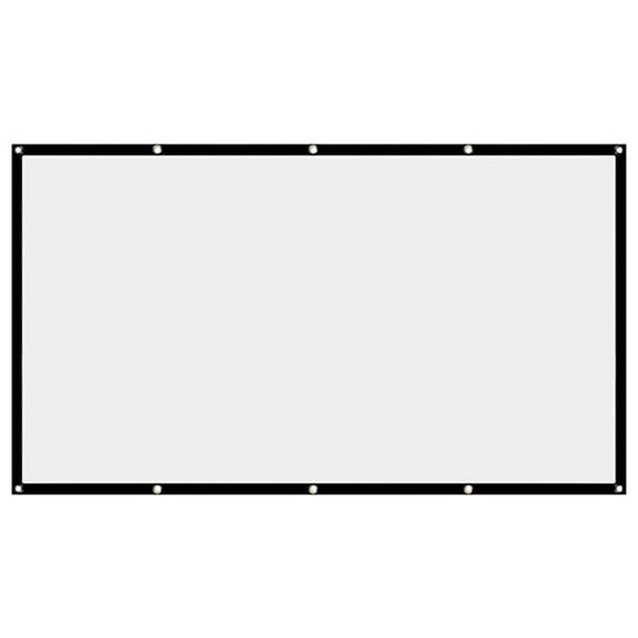 TOP! Projector Screen Movie 16:9 Portable Foldable Washable for Theater Home 120 Inch